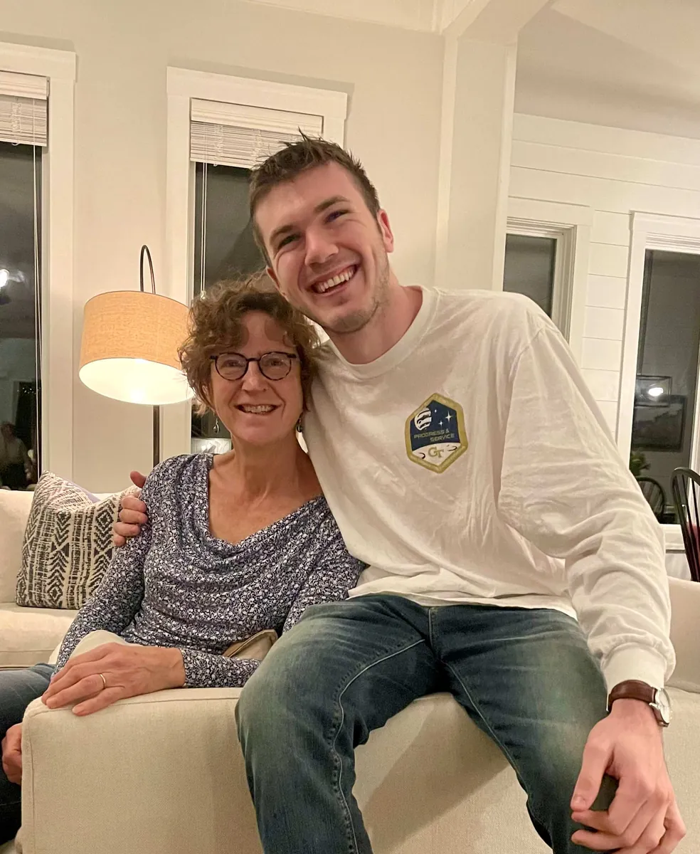 Barb and her nephew Tanner